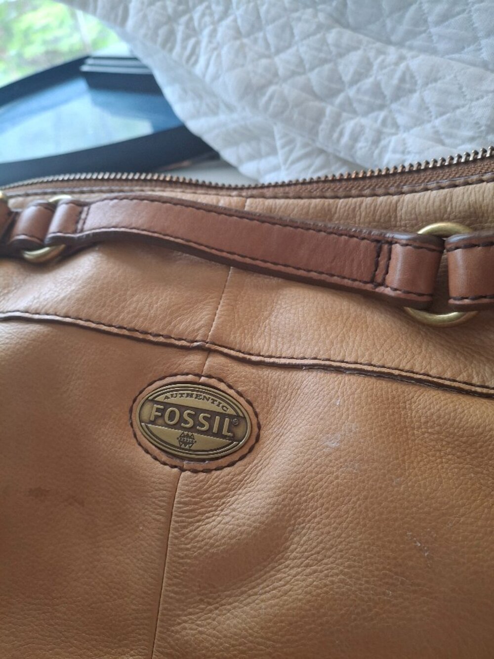 Fossil toffee color bag butter soft leather